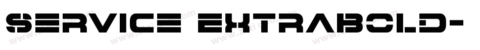 Service ExtraBold字体转换